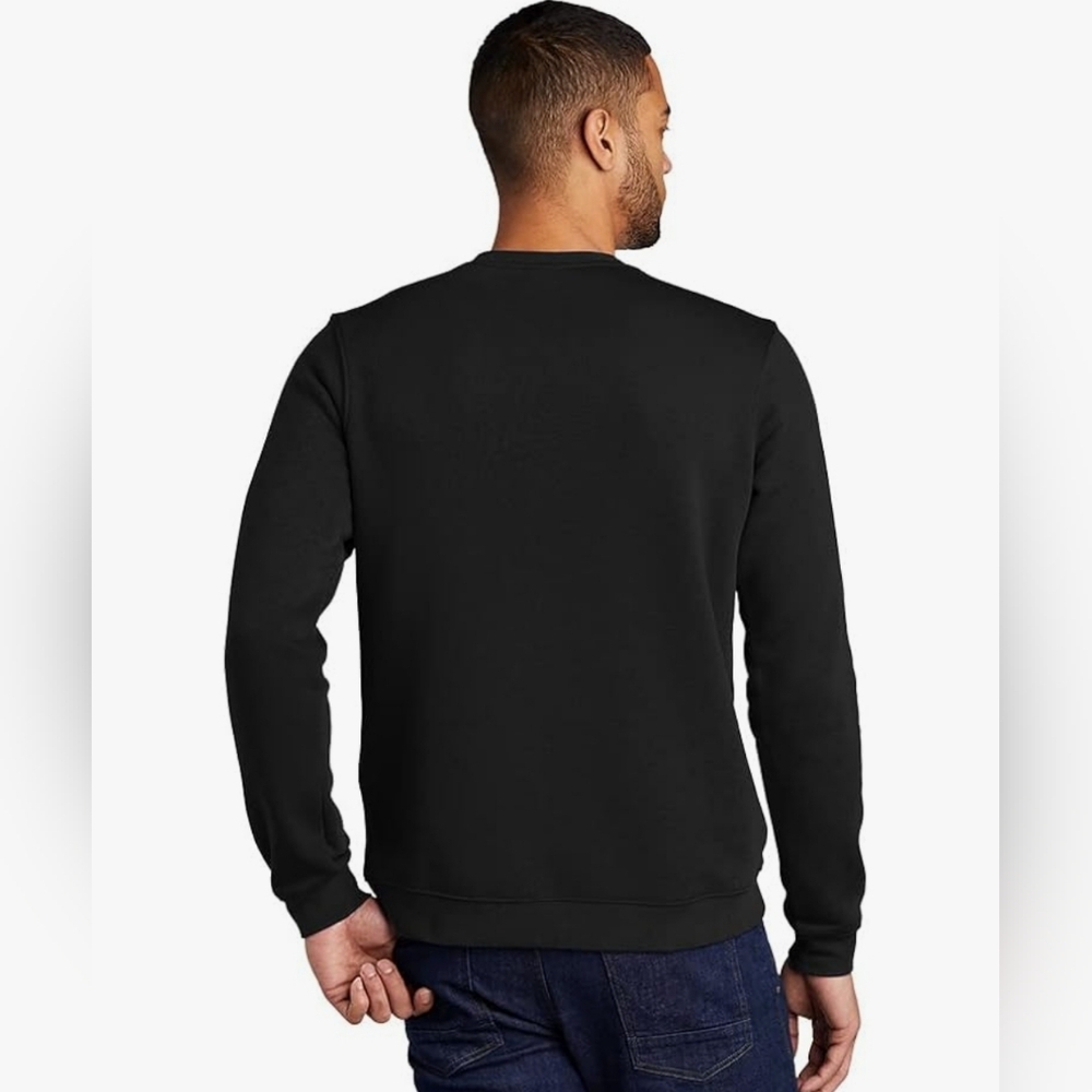 New  Nike Club Fleece Crew Neck Men's Sweatshirt Ribbed cuffs Embroidered - Picture 2 of 3